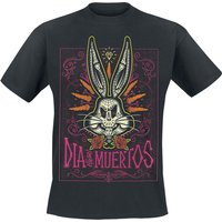 Looney Tunes T-Shirt - Dia De Los Muertos - M bis 3XL - für Männer - Größe XL - schwarz  - Lizenzierter Fanartikel von Looney Tunes