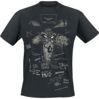 Looney Tunes T-Shirt - Wile E. Coyote - Inner Thoughts GITD - S bis 4XL - für Männer - Größe S - schwarz  - EMP exklusives Merchandise! von Looney Tunes