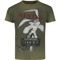 Looney Tunes T-Shirt - Wile E. Coyote - Wanted - S bis XXL - für Männer - Größe M - grün  - EMP exklusives Merchandise! von Looney Tunes