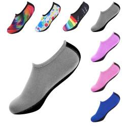 Loozykit Unisex Badeschuhe Wasserschuhe, Schnell Trocken Schwimmschuhe Strandschuhe für Herren und Damen, rutschfest Super Leicht Aquaschuhe, Gr.30-42 von Loozykit