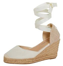 Lora Dora Womens Espadrille Wedge Sandals Nude UK 7 von Lora Dora