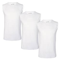 Lord 3er Pack T-Shirt Tank Top Muskelshirt Unterhemd Ärmellos weiß XL von Lord