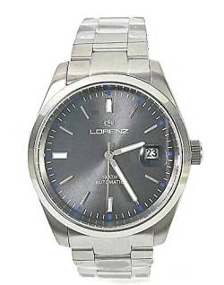 Lorenz Herren Armbanduhr in der Farbe Silber mit Edelstahlarmband, Gehäusedurchmesser: 39 mm, 030134DD von Lorenz