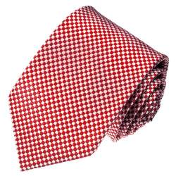 Lorenzo Cana - Karierte Marken Krawatte aus 100% Seide - rot weisse Karos - 84469 von Lorenzo Cana