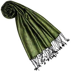 Lorenzo Cana Seidenschal für Frauen Schal 100% Seide gewebt Damenschal elegant Paisley Muster grün Ton in Ton 7841277 von Lorenzo Cana