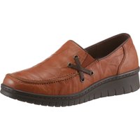 Sieh an! Damen Slipper cognac von Loretta