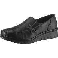 Sieh an! Damen Slipper schwarz von Loretta