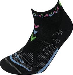 Lorpen T3 Wandersocken TCXTM Damen Ultra Light Fußkettchen Laufsocken Gr. 38,5-42, schwarz von Lorpen