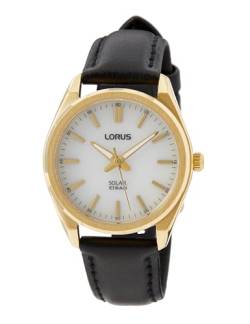 Lorus Damen Analog Quarz Uhr mit Leder Armband RY518AX9 von Lorus