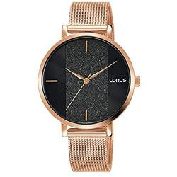 Lorus Damen Analog Quarz Uhr mit Metall Armband RG210SX9 von Lorus