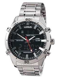 Lorus Herren Analog-Digital Quarz Uhr mit Metall Armband RW651AX9 von Lorus