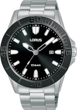 Lorus Herren Analog Quarz Uhr mit Edelstahl Armband RH945QX9 von Lorus