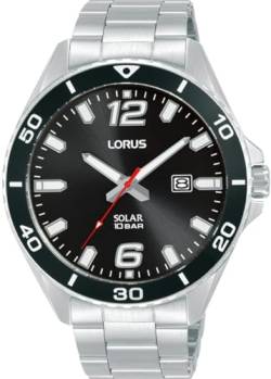 Lorus Herren Analog Quarz Uhr mit Edelstahl Armband RX359AX9 von Lorus