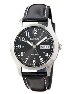 Lorus Herren Analog Quarz Uhr mit Leder Armband RXN79DX9 von Lorus