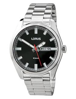 Lorus Herren Analog Quarz Uhr mit Metall Armband RH347AX9 von Lorus