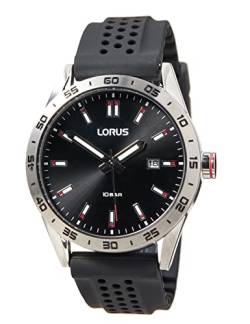 Lorus Herren Analog Quarz Uhr mit Silikon Armband RH965NX9 von Lorus