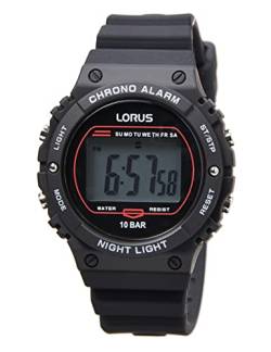 Lorus Herren Digital Quarz Uhr mit Silikon Armband R2313PX9 von Lorus