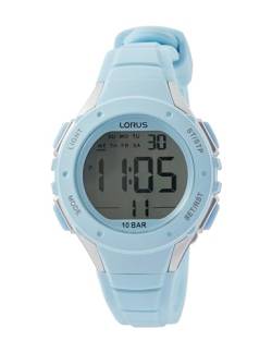 Lorus Jungen Digital Quarz Uhr mit Silikon Armband R2365PX9, Blau von Lorus