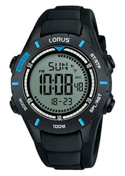 Lorus Kids Jungen-Uhr Chronograph Edelstahl und Kunststoff mit Silikonband R2367MX9 von Lorus