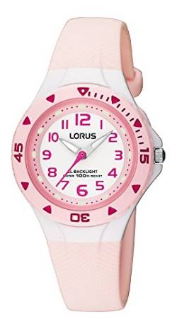 Lorus Kids Mädchen-Uhr Edelstahl und Kunststoff mit Urethanband RRX49CX9 von Lorus