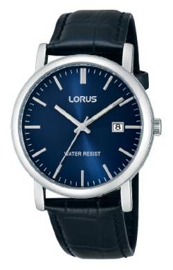 Lorus Klassik Herren-Uhr mit Palladiumauflage und Lederband RG841CX9 von Lorus
