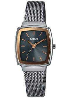 Lorus Watches Damen Analog Quarz Uhr mit Verschiedene Materialien Armband RG293LX9 von Lorus