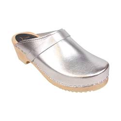 Lotta From Stockholm schwedische Clogs aus silbernem Leder EUR 39 von Lotta From Stockholm