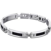 Lotus Style Edelstahlarmband Lotus Style Armband schwarz silber (Armband), Armbänder für Herren Edelstahl (Stainless Steel) von Lotus Style