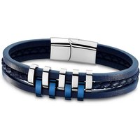 Lotus Style Edelstahlarmband Lotus Style Armband silber blau (Armband), Armbänder für Herren Edelstahl (Stainless Steel) von Lotus Style