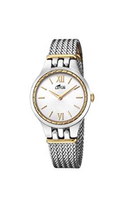 Lotus Watches Damen Datum klassisch Quarz Uhr mit Edelstahl Armband 18447/1 von Lotus Watches