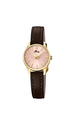 Lotus Watches Damen Datum klassisch Quarz Uhr mit Leder Armband 18574/2 von Lotus Watches