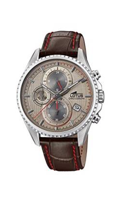 Lotus Watches Herren Chronograph Quarz Uhr mit Leder Armband 18527/2 von Lotus Watches