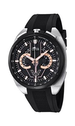 Lotus Herren Chronograph Quarz Uhr mit Gummi Armband 10128/4 von Lotus