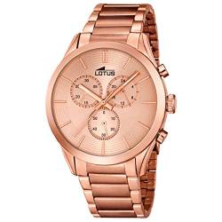 Lotus Herrenarmbanduhr Chronograph Edelstahl roségoldplattiert L18116/1 Minimalist 139 von Lotus