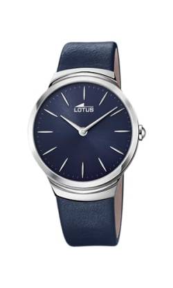 Lotus Watches Herren Datum klassisch Quarz Uhr mit Leder Armband 18498/3 von Lotus