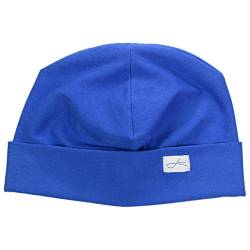 Lou-i Baumwollmütze blau XL Haube Made in Germany Beanie Baumwollmütze (61-62, Royal blau) von Lou-i