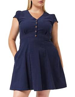 Louche Damen Cathleen-babycord Kleid, Navy, 34 von Louche