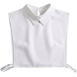 LoudSung Falscher Kragen Abnehmbare Bluse Halbes Hemd Klassisch gestaltetes Oberteil Elegant für Frauen Mädchen von LoudSung