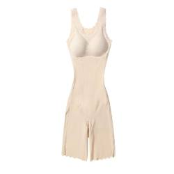 Louis Donné Shapewear Damen Bauchweg Bodysuit Figurenformend Formende Bodys Nahtlos Body Shaper Elastizität(Beige-XL) von Louis Donné