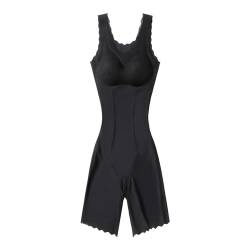 Louis Donné Shapewear Damen Bauchweg Bodysuit Figurenformend Formende Bodys Nahtlos Body Shaper Elastizität(Schwarz-XL) von Louis Donné