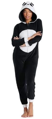 Loungeable Damen Jumpsuit Langer Overall Einteiler Panda Bär 798065 Tier-Kostüm S von Loungeable
