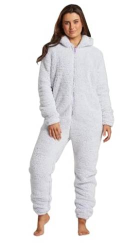 Loungeable Damen Jumpsuit Langer Overall Einteiler Snow Tipped Well Soft All In One 793089 L von Loungeable