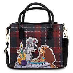 Loungefly Disney Lady And The Tramp Plaid Dinner Crossbody von Loungefly