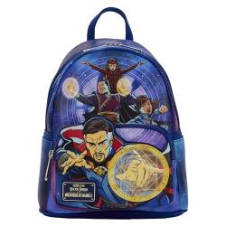 Loungefly Marvel Dr. Strange Multiverse Mini Rucksack, Mehrfarbig/Meereswellen (Ocean Tides), Einheitsgröße, Marvel Dr. Strange Multiverse Mini Rucksack von Loungefly