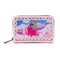 Loungefly PU Geldbörse Disney Princess Aurora Dornröschen, Pink, Geldbörse von Loungefly