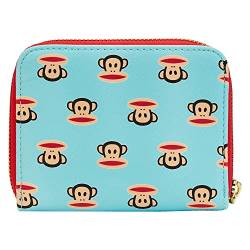 Loungefly Paul Frank Purse Julius Head Nue offiziell Blau Zip Around One Size von Loungefly