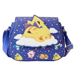 Loungefly Pokémon Sleeping Pikachu and Friends Crossbody Geldbörse, Blau, Einheitsgröße von Loungefly