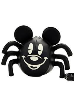 Loungefly Stitch Shoppe X Disney Mickey Glow Spider Crossbody Bag - Rave Festival Fashion Cosplay Disneybound Cute Rucksäcke, Mehrfarbig, Small, Umhängetasche von Loungefly