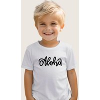 Lounis Print-Shirt Aloha - Kinder T-Shirt - Shirt mit Spruch - Kindermode Baumwolle von Lounis