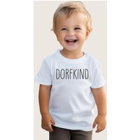 Lounis Print-Shirt Dorfkind - Kinder T-Shirt - Shirt mit Spruch - Babyshirt von Lounis